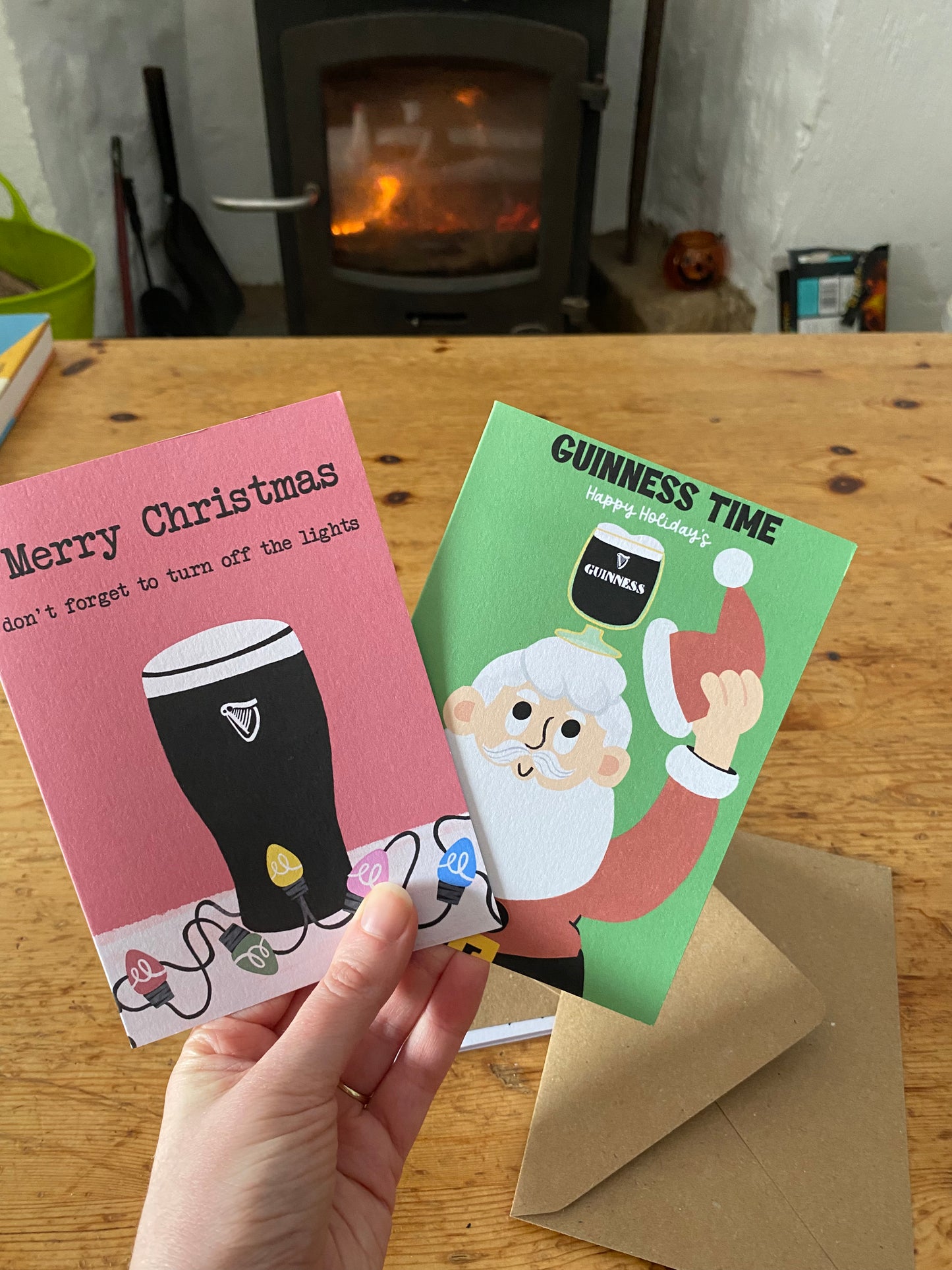 Guiness Christmas Card/Pack of 2