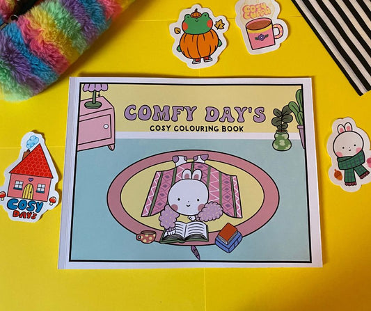 Cute and Cosy Colouring Book